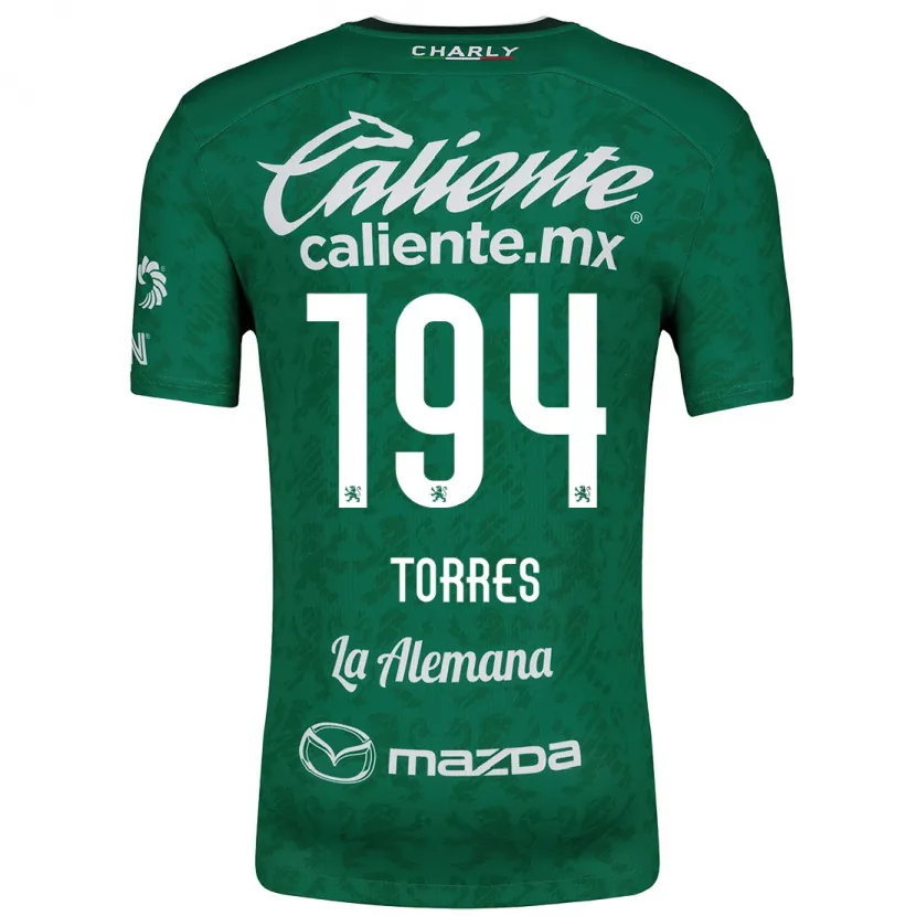 Danxen Kinder Erick Torres #194 Grün Weiß Heimtrikot Trikot 2024/25 T-Shirt Schweiz