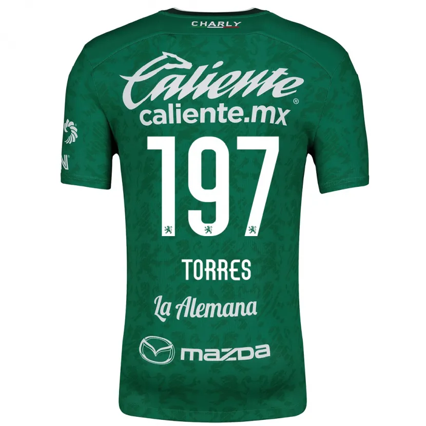 Danxen Kinder Erick Torres #197 Grün Weiß Heimtrikot Trikot 2024/25 T-Shirt Schweiz