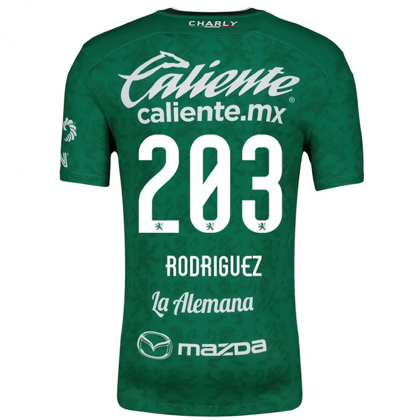 Danxen Kinder César Rodríguez #203 Grün Weiß Heimtrikot Trikot 2024/25 T-Shirt Schweiz