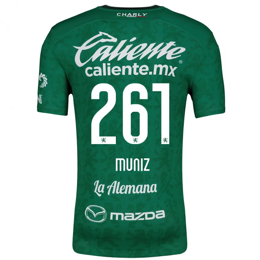 Danxen Kinder César Muñiz #261 Grün Weiß Heimtrikot Trikot 2024/25 T-Shirt Schweiz