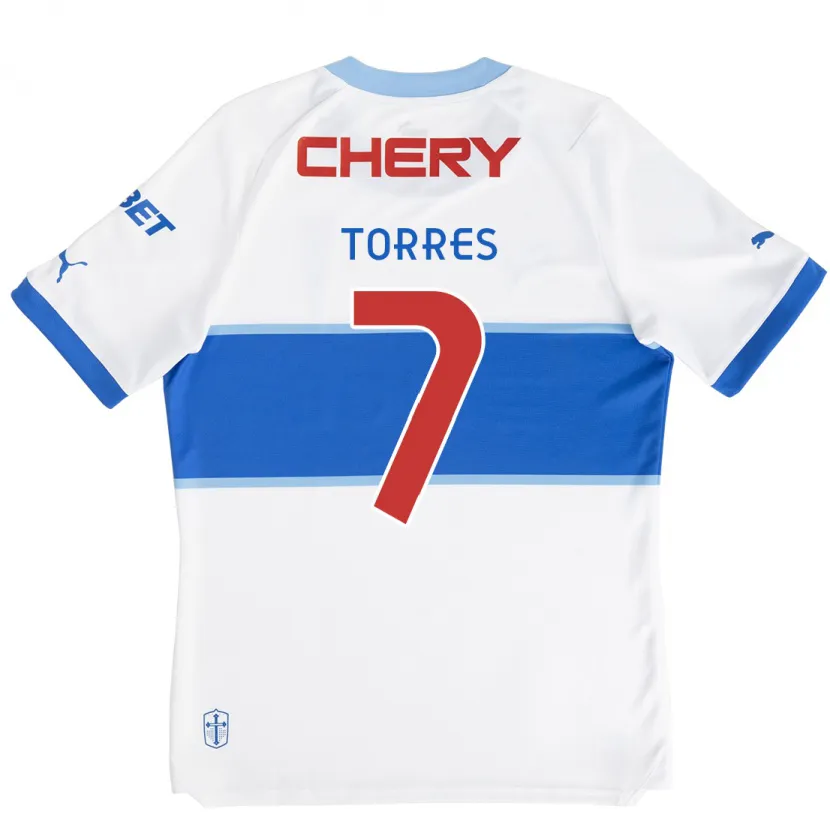 Danxen Kinder Joaquín Torres #7 Weiß Blau Heimtrikot Trikot 2024/25 T-Shirt Schweiz