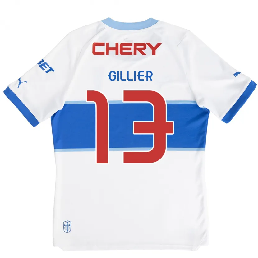 Danxen Kinder Thomas Gillier #13 Weiß Blau Heimtrikot Trikot 2024/25 T-Shirt Schweiz