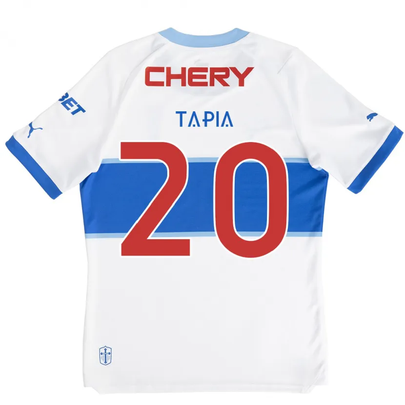 Danxen Kinder Gonzalo Tapia #20 Weiß Blau Heimtrikot Trikot 2024/25 T-Shirt Schweiz