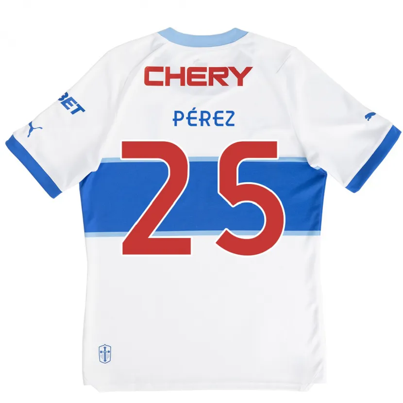 Danxen Kinder Sebastián Pérez #25 Weiß Blau Heimtrikot Trikot 2024/25 T-Shirt Schweiz