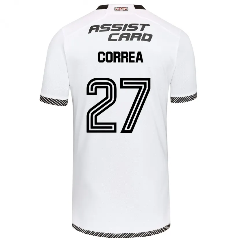 Danxen Kinder Javier Correa #27 Weiß Schwarz Heimtrikot Trikot 2024/25 T-Shirt Schweiz