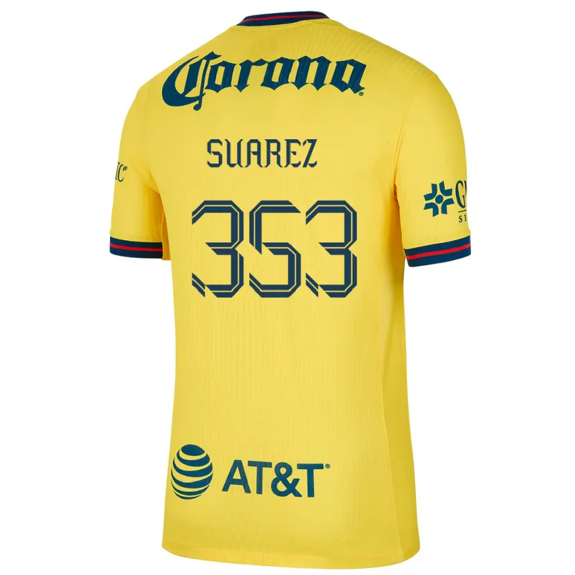 Danxen Kinder Irwin Suarez #353 Gelb Blau Heimtrikot Trikot 2024/25 T-Shirt Schweiz