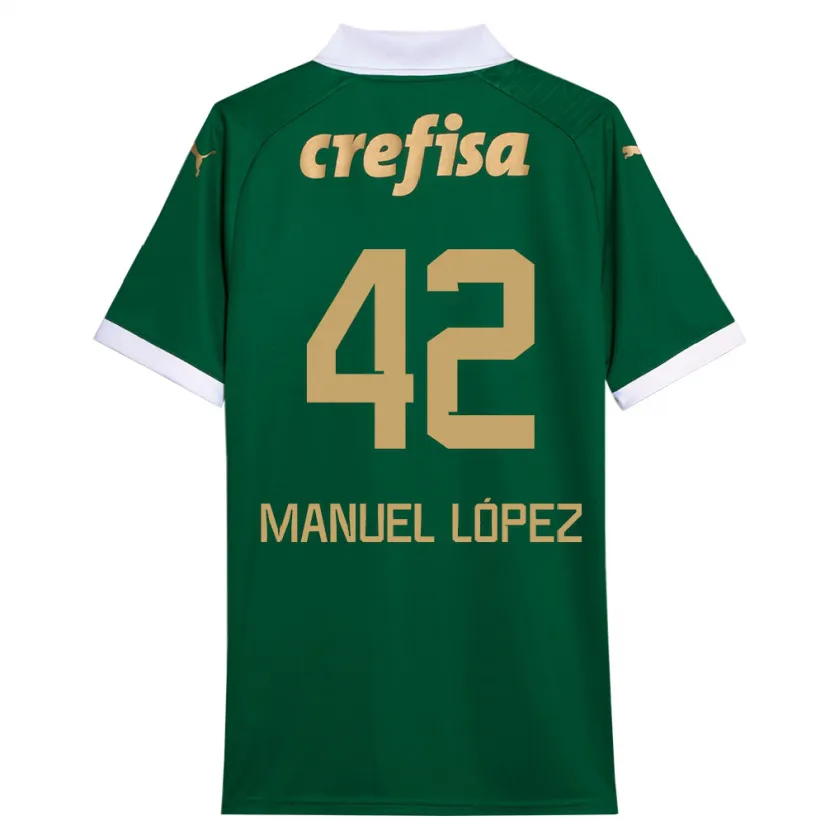 Danxen Kinder José Manuel López #42 Grün Weiß Heimtrikot Trikot 2024/25 T-Shirt Schweiz