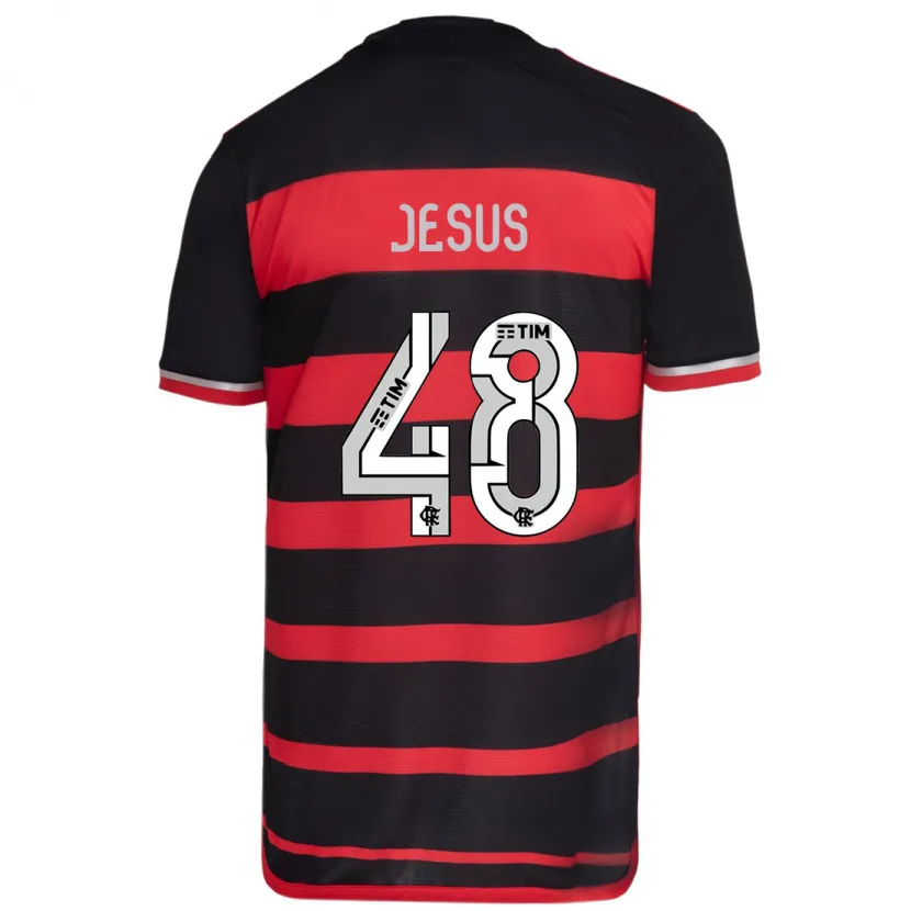 Danxen Kinder Igor Jesus #48 Rot Schwarz Heimtrikot Trikot 2024/25 T-Shirt Schweiz