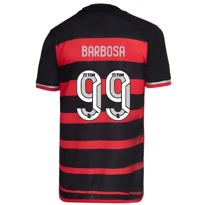 Danxen Kinder Gabriel Barbosa #99 Rot Schwarz Heimtrikot Trikot 2024/25 T-Shirt Schweiz