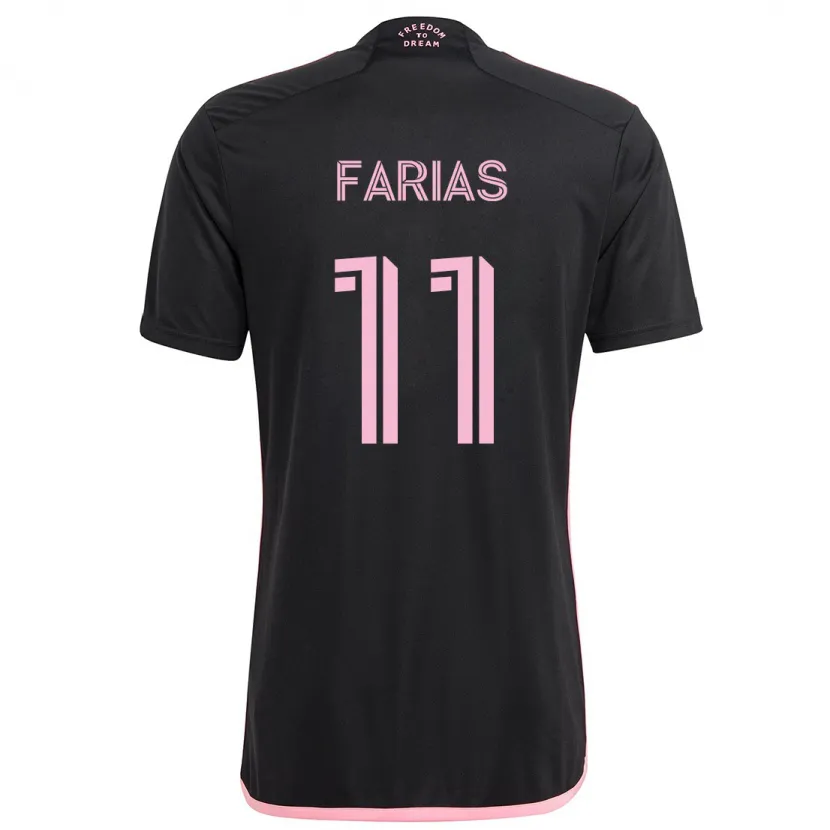 Danxen Kinder Facundo Farías #11 Schwarz Auswärtstrikot Trikot 2024/25 T-Shirt Schweiz