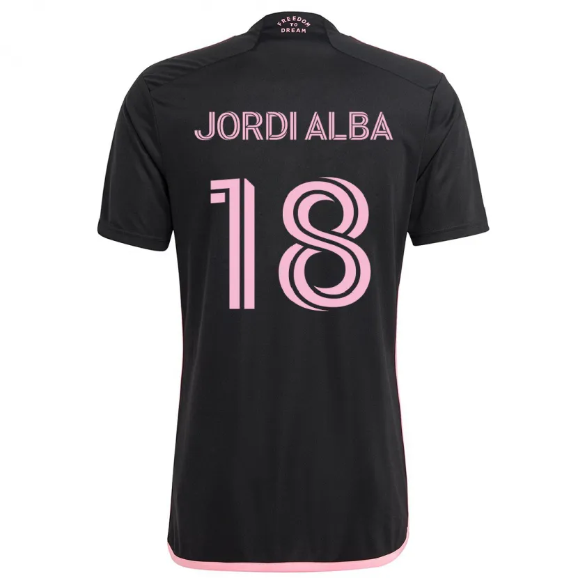 Danxen Kinder Jordi Alba #18 Schwarz Auswärtstrikot Trikot 2024/25 T-Shirt Schweiz