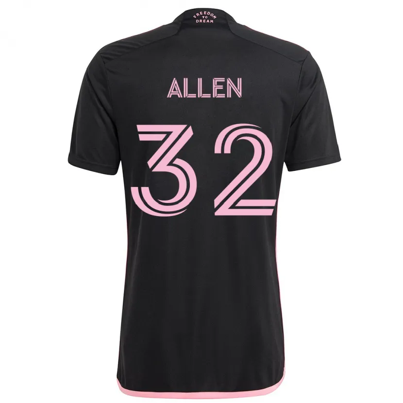 Danxen Kinder Noah Allen #32 Schwarz Auswärtstrikot Trikot 2024/25 T-Shirt Schweiz