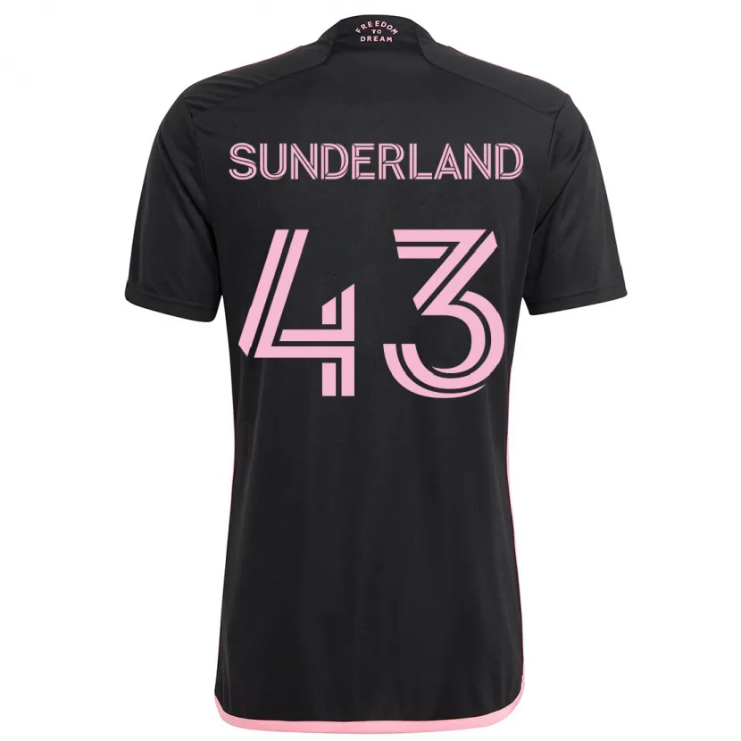 Danxen Kinder Lawson Sunderland #43 Schwarz Auswärtstrikot Trikot 2024/25 T-Shirt Schweiz