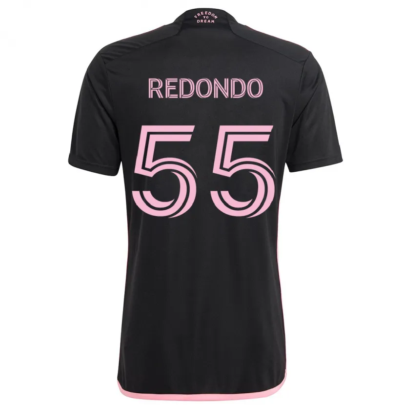 Danxen Kinder Federico Redondo #55 Schwarz Auswärtstrikot Trikot 2024/25 T-Shirt Schweiz