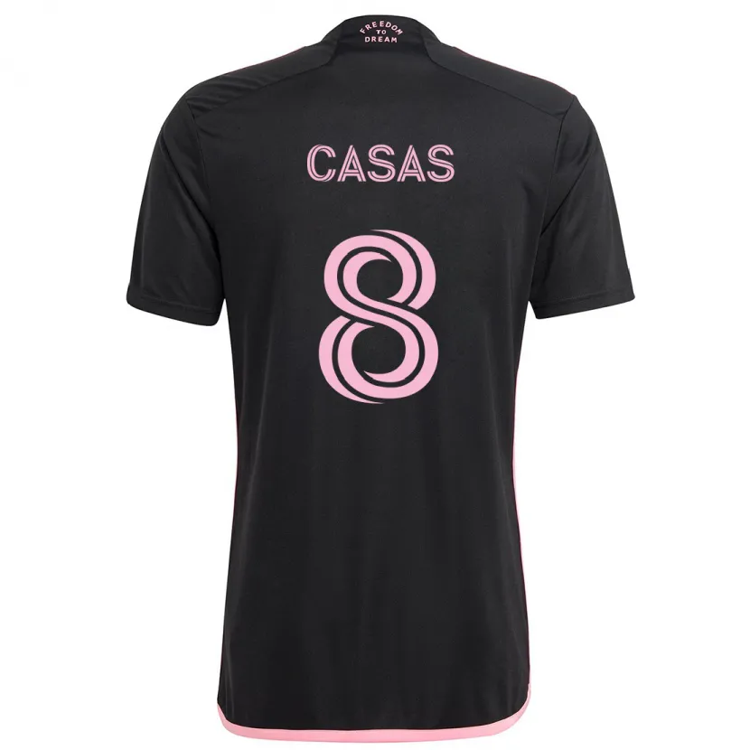 Danxen Kinder Pep Casas #8 Schwarz Auswärtstrikot Trikot 2024/25 T-Shirt Schweiz