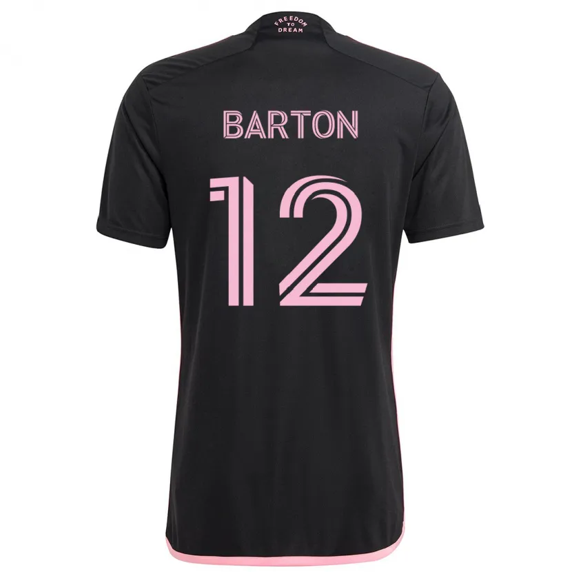 Danxen Kinder Tye Barton #12 Schwarz Auswärtstrikot Trikot 2024/25 T-Shirt Schweiz