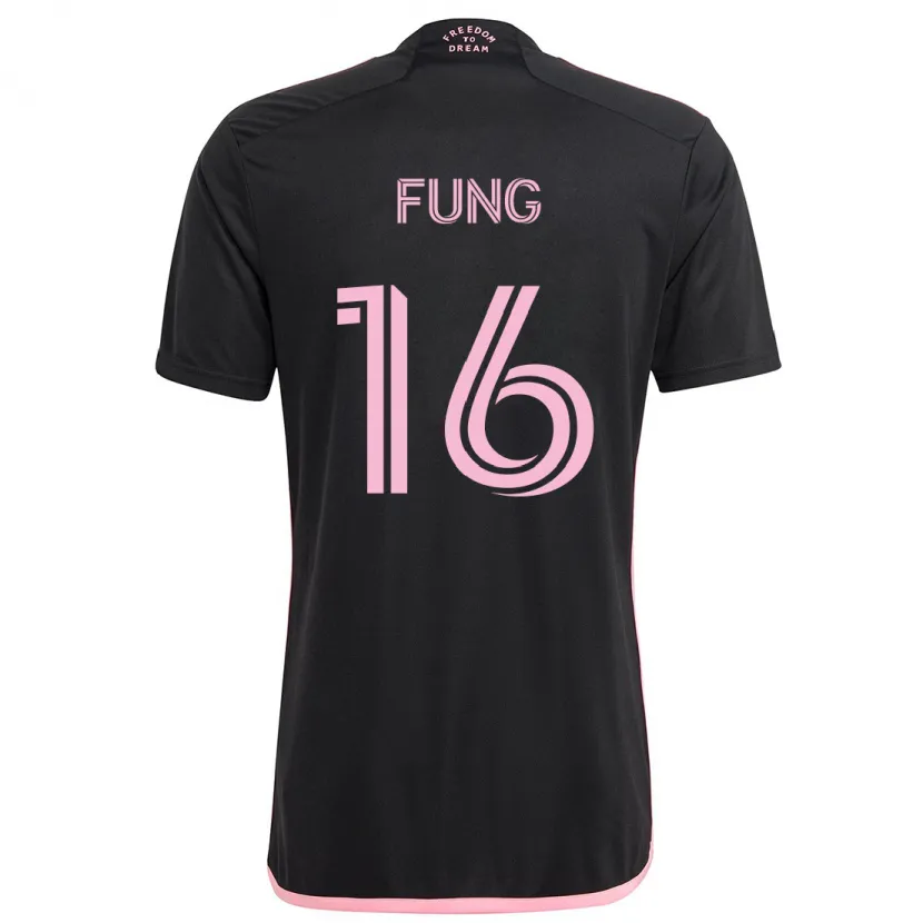 Danxen Kinder Victor Fung #16 Schwarz Auswärtstrikot Trikot 2024/25 T-Shirt Schweiz