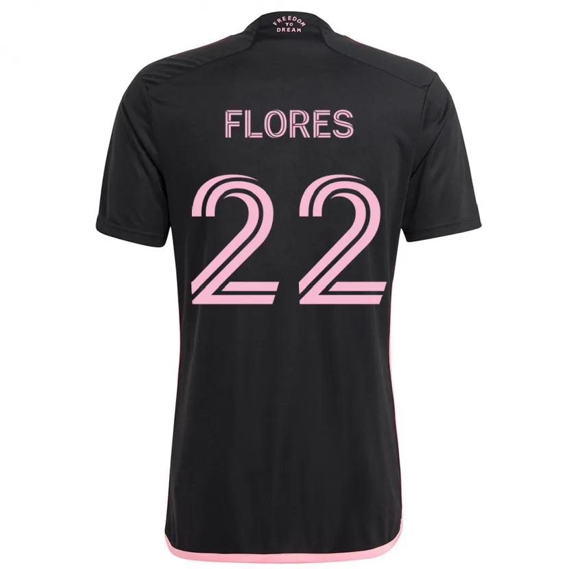 Danxen Kinder Alejandro Flores #22 Schwarz Auswärtstrikot Trikot 2024/25 T-Shirt Schweiz