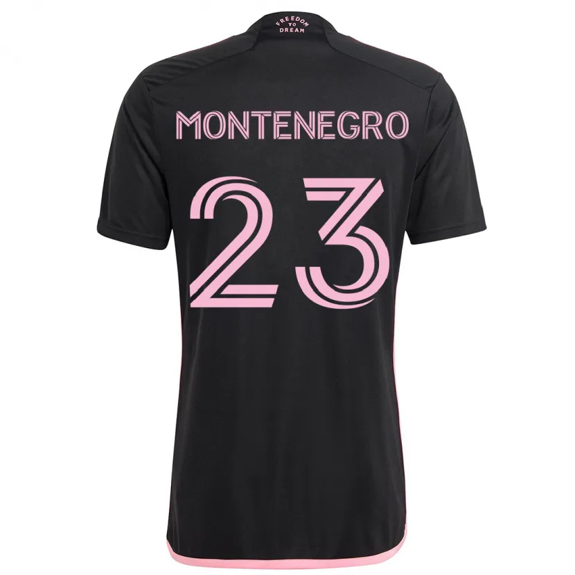 Danxen Kinder Ricardo Montenegro #23 Schwarz Auswärtstrikot Trikot 2024/25 T-Shirt Schweiz