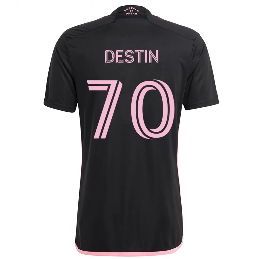 Danxen Kinder Bryan Destin #70 Schwarz Auswärtstrikot Trikot 2024/25 T-Shirt Schweiz