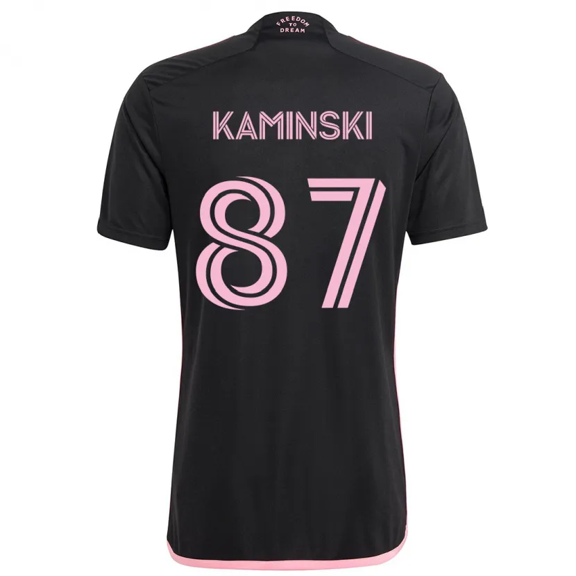 Danxen Kinder Brett Kaminski #87 Schwarz Auswärtstrikot Trikot 2024/25 T-Shirt Schweiz