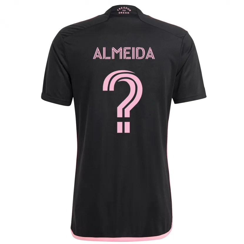 Danxen Kinder Nicholas Almeida #0 Schwarz Auswärtstrikot Trikot 2024/25 T-Shirt Schweiz