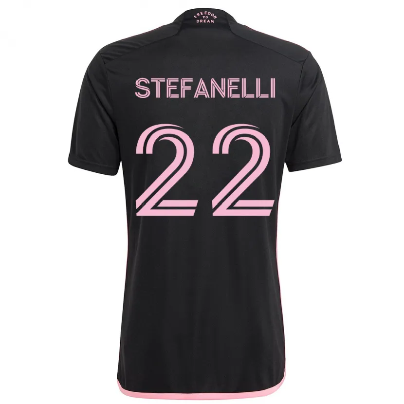 Danxen Kinder Nicolás Stefanelli #22 Schwarz Auswärtstrikot Trikot 2024/25 T-Shirt Schweiz