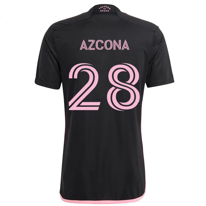 Danxen Kinder Edison Azcona #28 Schwarz Auswärtstrikot Trikot 2024/25 T-Shirt Schweiz