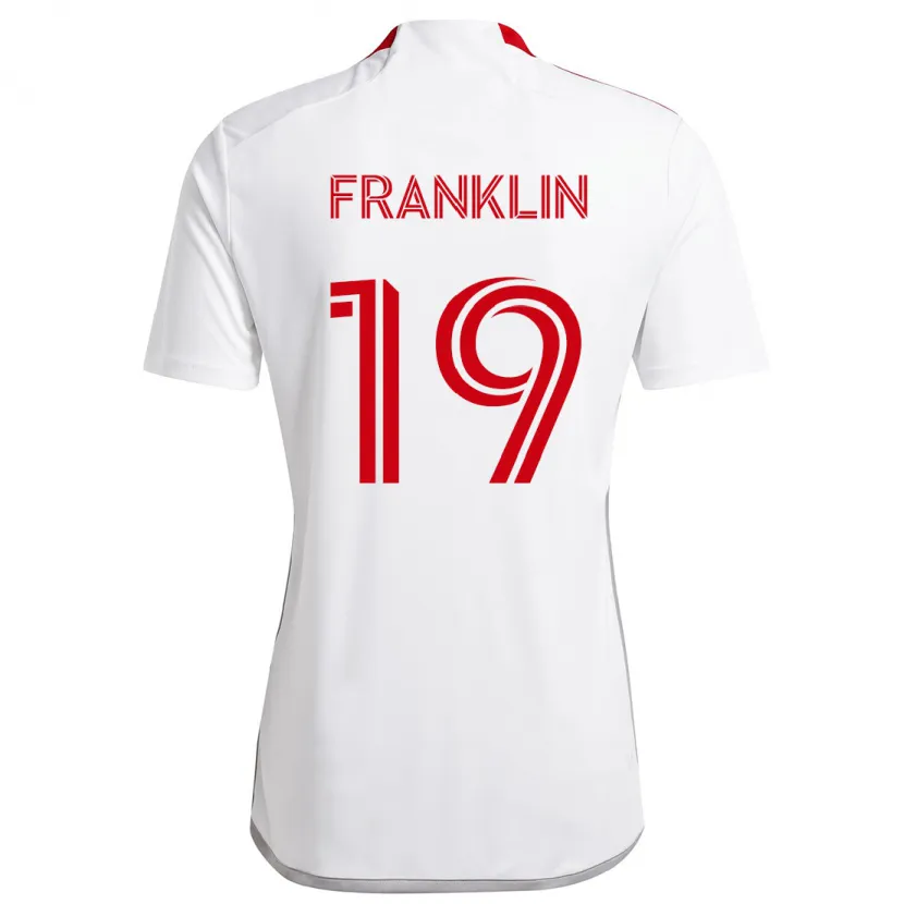 Danxen Kinder Kobe Franklin #19 Weiß Rot Auswärtstrikot Trikot 2024/25 T-Shirt Schweiz