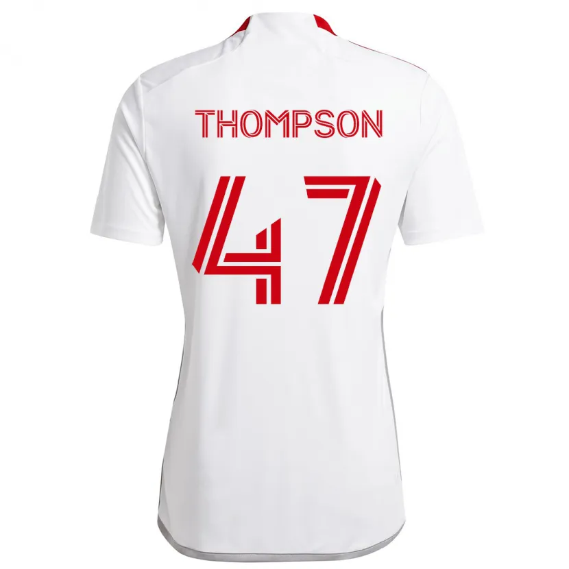 Danxen Kinder Kosi Thompson #47 Weiß Rot Auswärtstrikot Trikot 2024/25 T-Shirt Schweiz