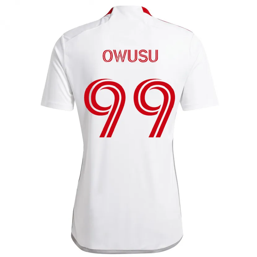 Danxen Kinder Prince Osei Owusu #99 Weiß Rot Auswärtstrikot Trikot 2024/25 T-Shirt Schweiz