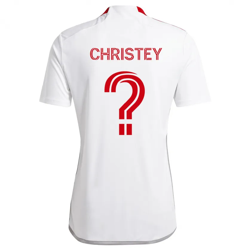 Danxen Kinder Quentin Christey #0 Weiß Rot Auswärtstrikot Trikot 2024/25 T-Shirt Schweiz