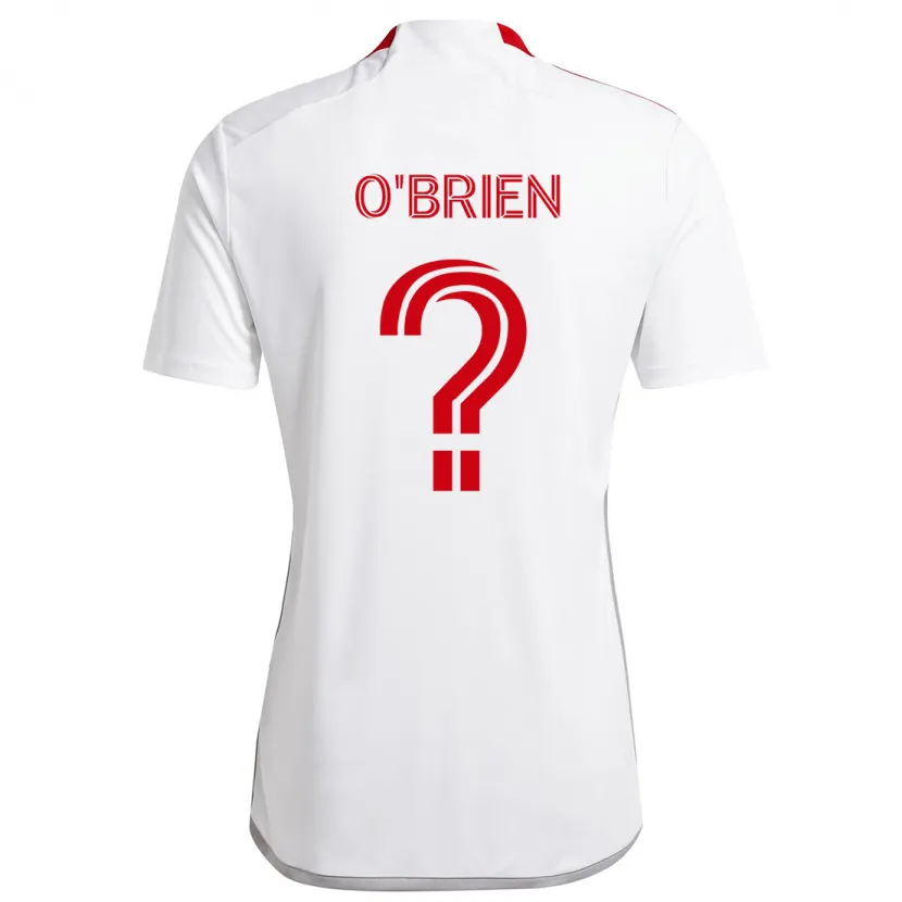 Danxen Kinder Alexander O'brien #0 Weiß Rot Auswärtstrikot Trikot 2024/25 T-Shirt Schweiz