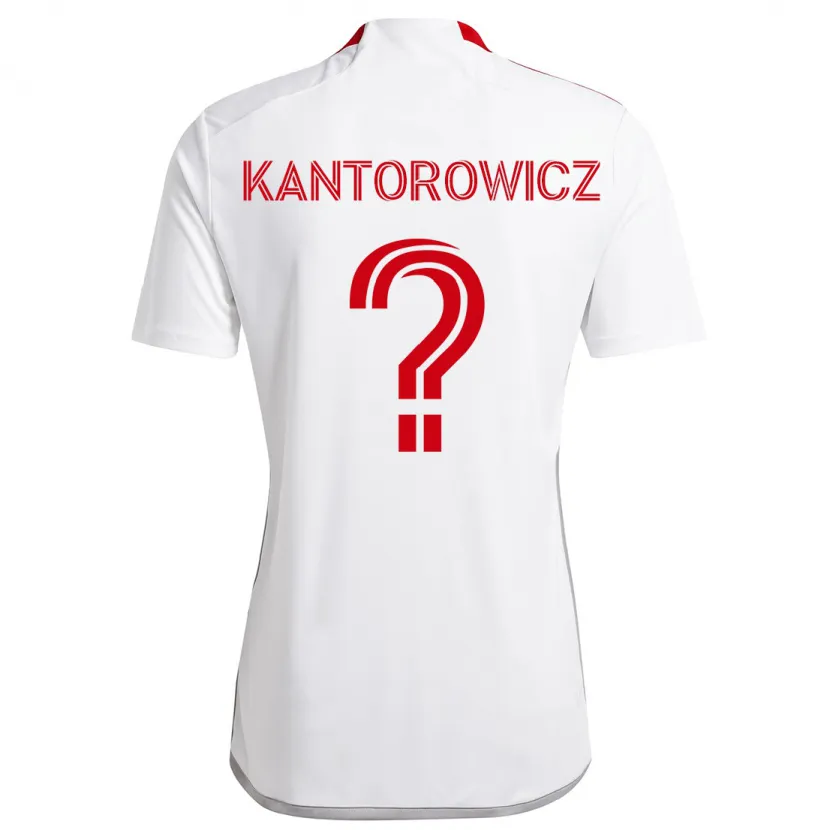 Danxen Kinder Dominic Kantorowicz #0 Weiß Rot Auswärtstrikot Trikot 2024/25 T-Shirt Schweiz