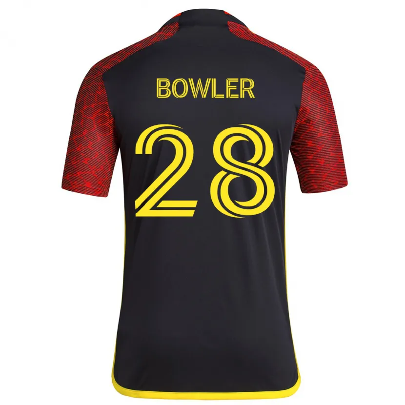 Danxen Kinder Rachel Bowler #28 Rot Schwarz Auswärtstrikot Trikot 2024/25 T-Shirt Schweiz