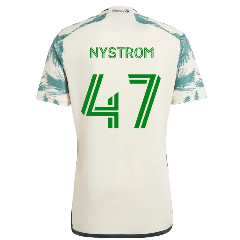 Danxen Kinder Maximo Nystrom #47 Beige Braun Auswärtstrikot Trikot 2024/25 T-Shirt Schweiz