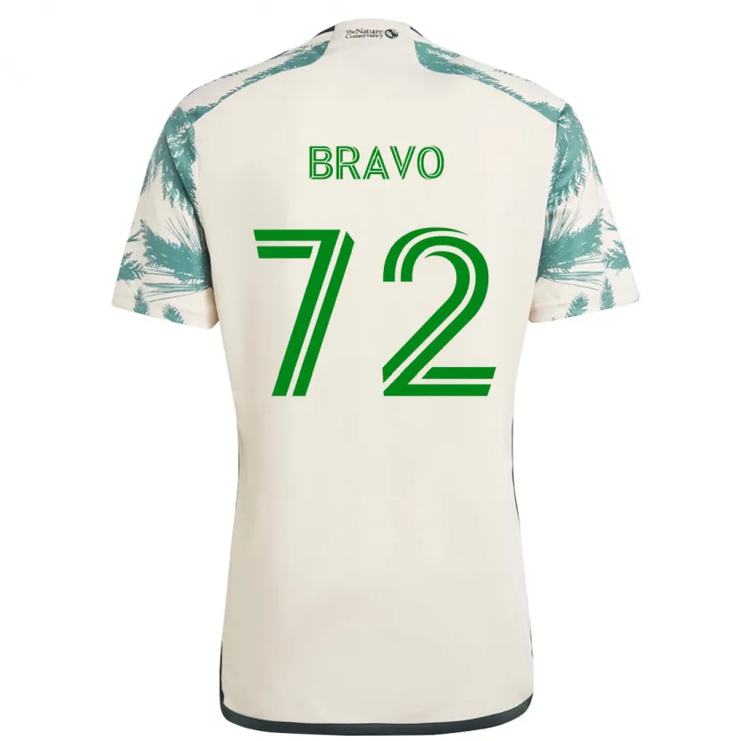 Danxen Kinder Julian Bravo #72 Beige Braun Auswärtstrikot Trikot 2024/25 T-Shirt Schweiz