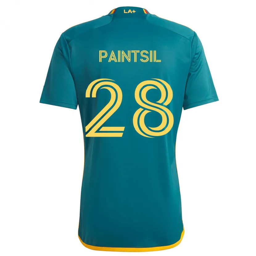 Danxen Kinder Joseph Paintsil #28 Grün Gelb Auswärtstrikot Trikot 2024/25 T-Shirt Schweiz