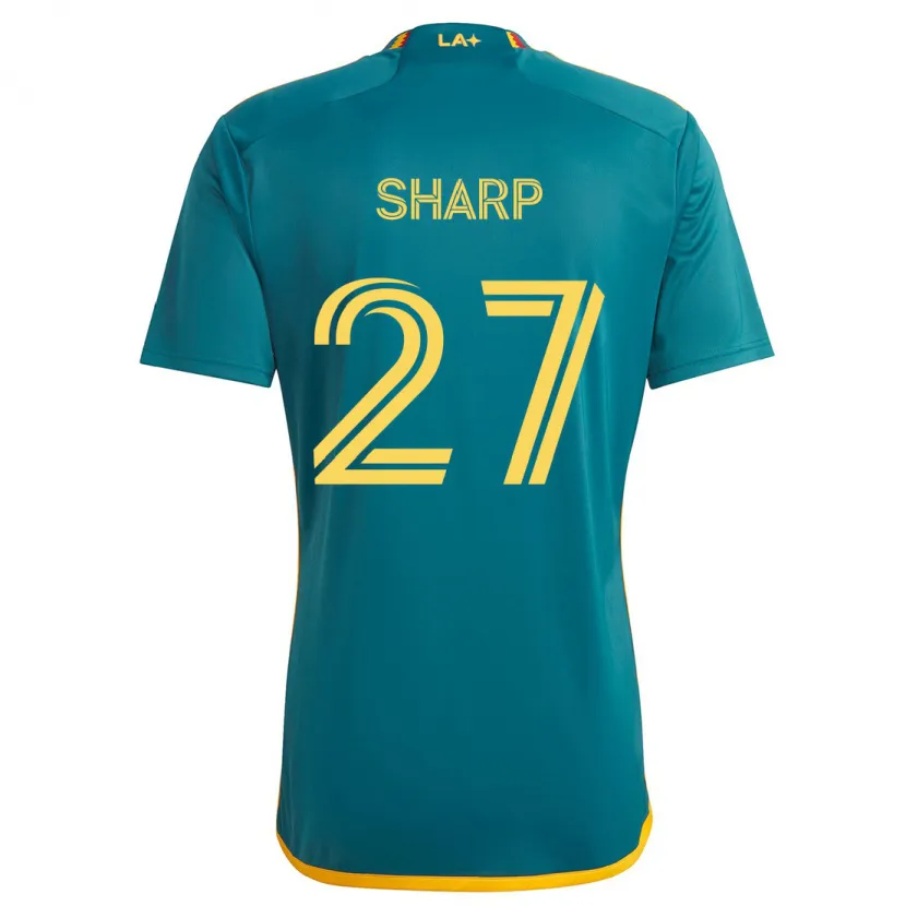 Danxen Kinder Billy Sharp #27 Grün Gelb Auswärtstrikot Trikot 2024/25 T-Shirt Schweiz