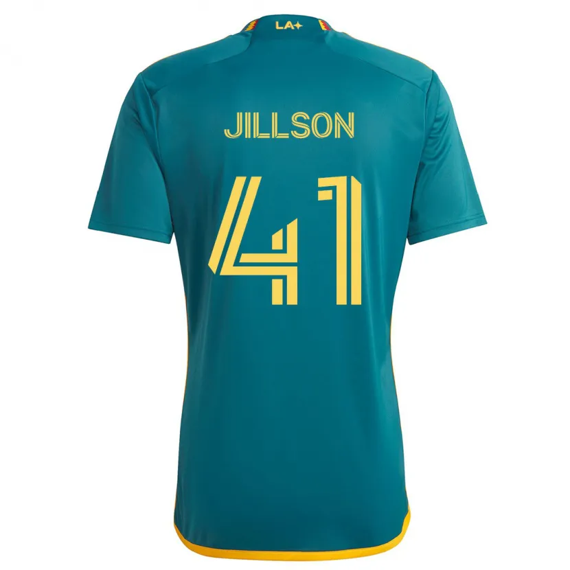 Danxen Kinder Simon Jillson #41 Grün Gelb Auswärtstrikot Trikot 2024/25 T-Shirt Schweiz