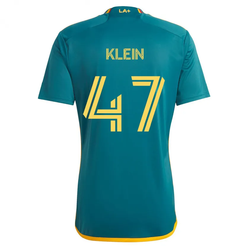 Danxen Kinder Carson Klein #47 Grün Gelb Auswärtstrikot Trikot 2024/25 T-Shirt Schweiz