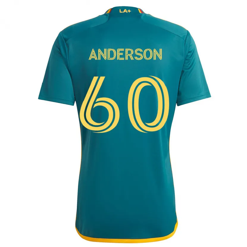 Danxen Kinder Nolan Anderson #60 Grün Gelb Auswärtstrikot Trikot 2024/25 T-Shirt Schweiz