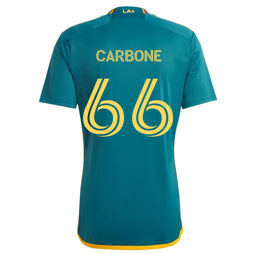 Danxen Kinder Matteo Carbone #66 Grün Gelb Auswärtstrikot Trikot 2024/25 T-Shirt Schweiz