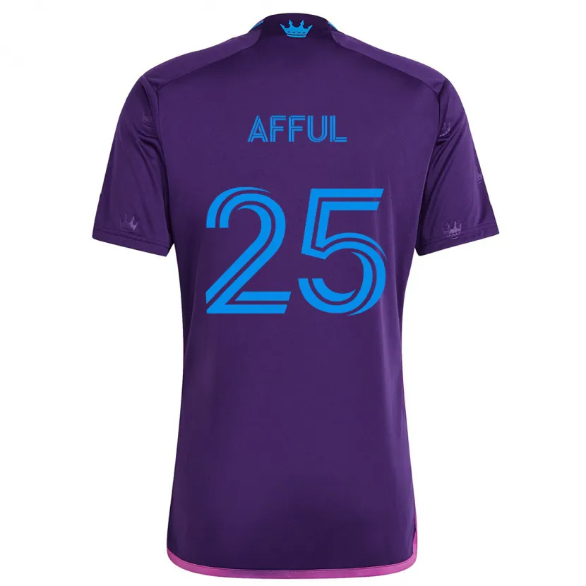 Danxen Kinder Harrison Afful #25 Lila-Blau Auswärtstrikot Trikot 2024/25 T-Shirt Schweiz