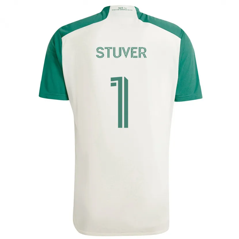 Danxen Kinder Brad Stuver #1 Braune Farben Grün Auswärtstrikot Trikot 2024/25 T-Shirt Schweiz