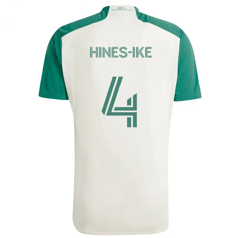 Danxen Kinder Brendan Hines-Ike #4 Braune Farben Grün Auswärtstrikot Trikot 2024/25 T-Shirt Schweiz