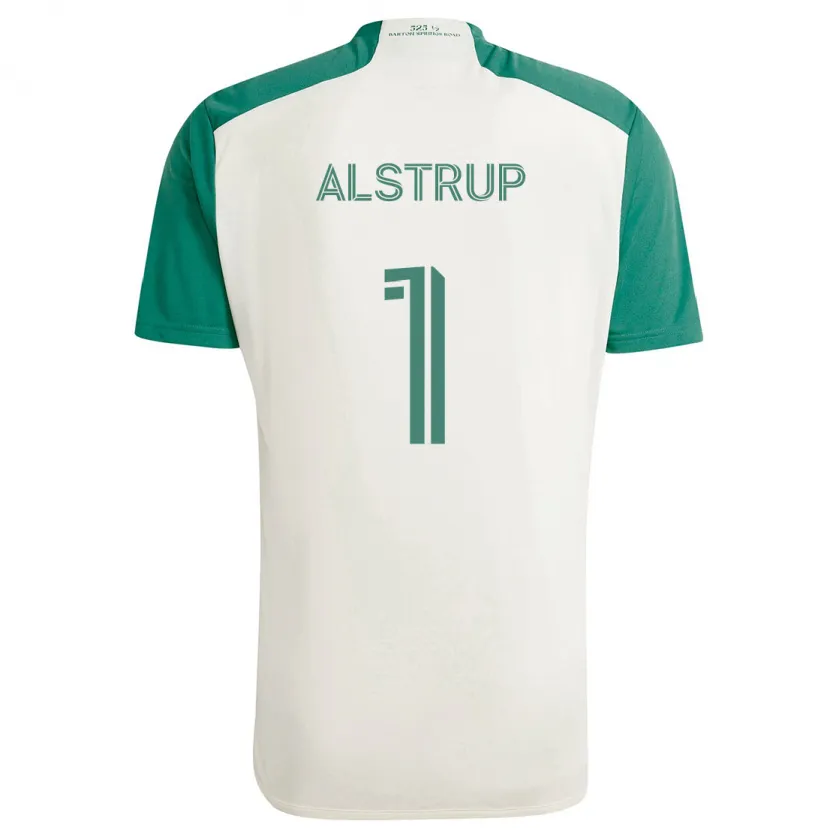 Danxen Kinder Marcus Alstrup #1 Braune Farben Grün Auswärtstrikot Trikot 2024/25 T-Shirt Schweiz