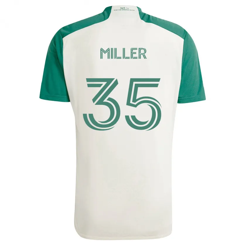 Danxen Kinder Mason Miller #35 Braune Farben Grün Auswärtstrikot Trikot 2024/25 T-Shirt Schweiz