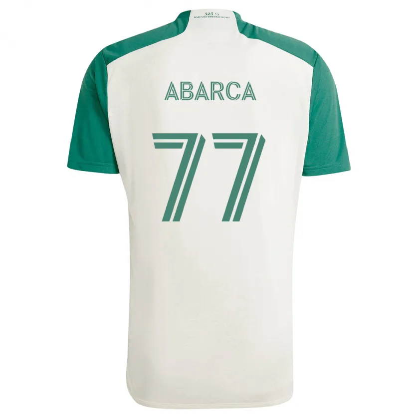 Danxen Kinder Diego Abarca #77 Braune Farben Grün Auswärtstrikot Trikot 2024/25 T-Shirt Schweiz