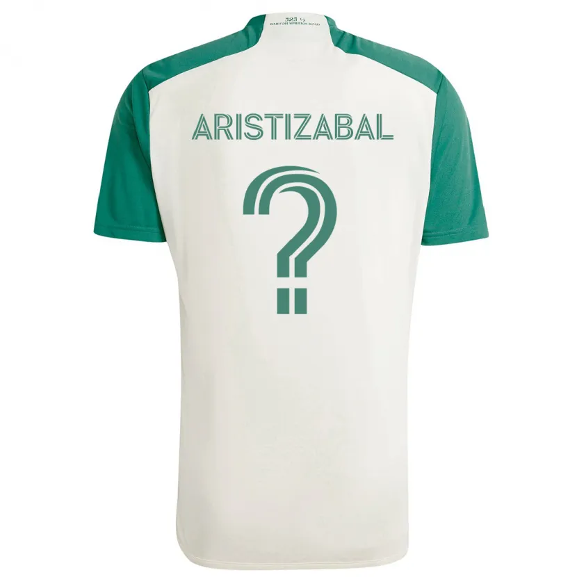 Danxen Kinder Nicolas Aristizabal #0 Braune Farben Grün Auswärtstrikot Trikot 2024/25 T-Shirt Schweiz